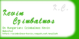 kevin czimbalmos business card